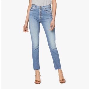 MOTHER Denim Pixie Dazzler Ankle Fray